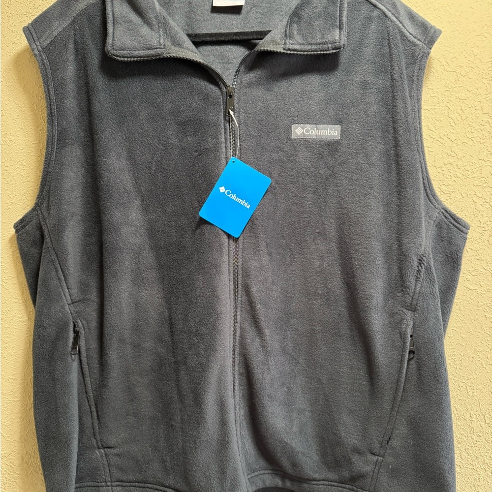 Columbia Charcoal Fleece Vest
